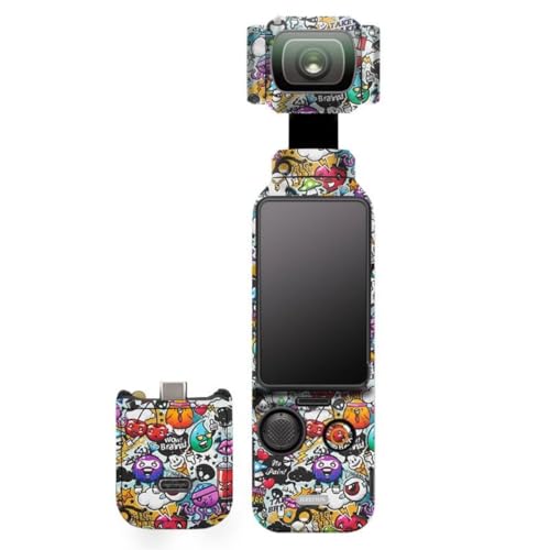 Pocket3 �J�����f�J�[���X�L���N���G�[�^�[�R���{�X�e�b�J�[�r�j�[�����b�v���h�~�ی�t�B�����R�[�g�A�N�Z�T���[ �ɓK������DJI Osmo Pocket 3�p(�O���t�B�e�B�z���C�g)