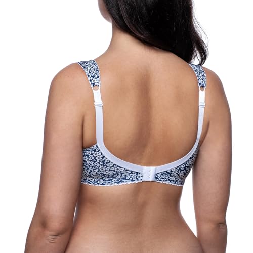 Image of Cotton Wireless Bra No Underwire Full Coverage Plus Size Sleep Minimizer