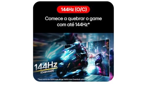 LG UltraGear Monitor Gamer 24" IPS 144Hz (O/C) 1ms (MBR) Full HD (1920x1080) HDR10 NVIDIA G-SYNC AMD FreeSync, Preto - 24G411