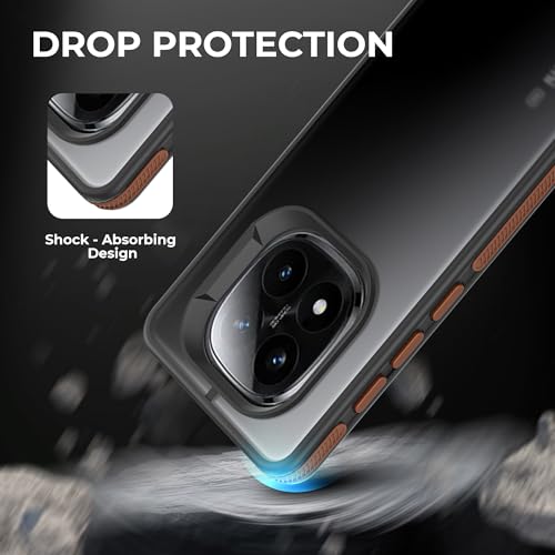 Image of A rtistque TPU+PC Frosted Ultra Matte Back Cover Case for Redmi Note 14 Pro Plus 5G|Smooth Sides with Grip|Stylish Protective Design|Raised Camera Edges|Redmi Note 14 Pro Plus Back Cover-Brown