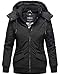 Produktbild Marikoo Winter Jacke Damen Outdoor Winterjacke mit Kapuze XS - XXL SMKO (S, Schwarz)
