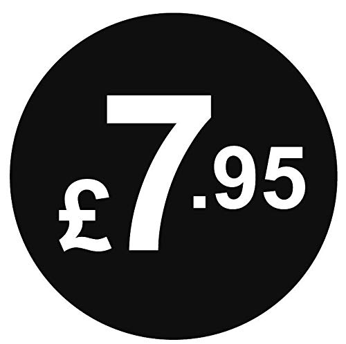 £ Black Price Stickers - 20mm, £7.95, 10000 — image 1