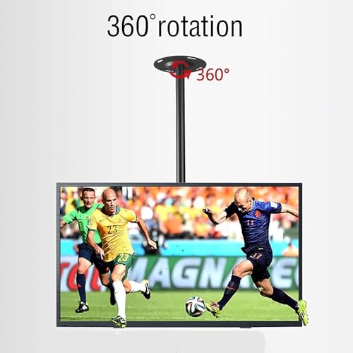 Support TV réglable au plafond orientable à 360 inclinaison max - 6