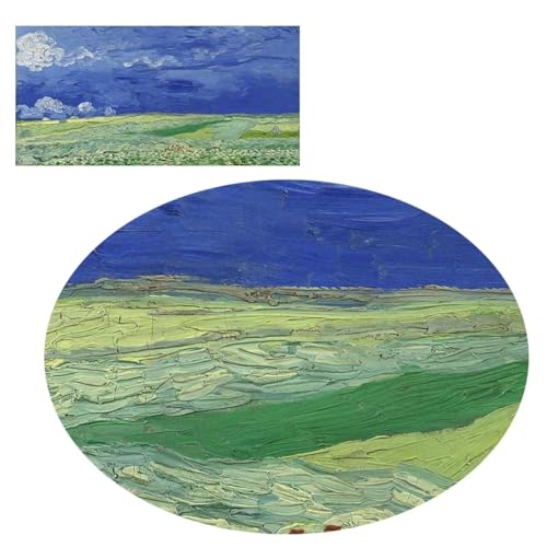 Peinture sur toile pour mur vide tableau abstrait champ de blé 30x60 - 5