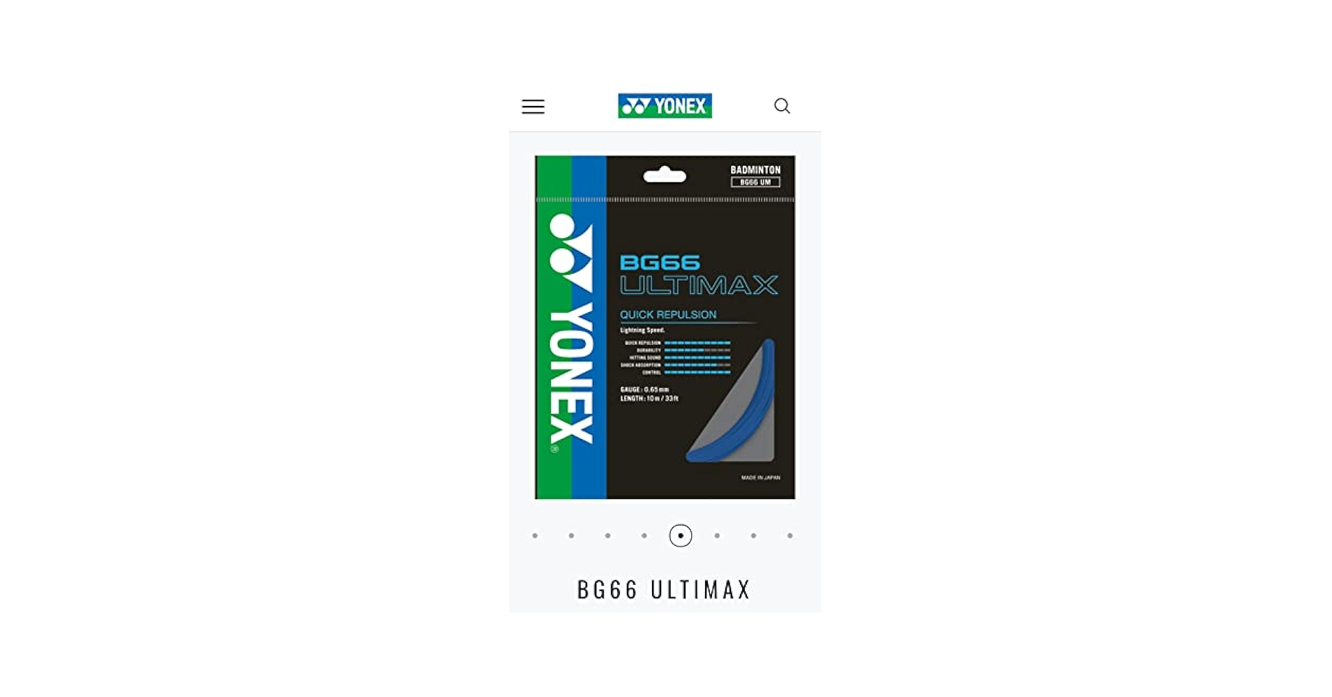 YONEX - YONEX バドミントンストリングBG66ULTIMAX100m Amazon.com : Yonex Badminton String BG 66 Ultimax |Blue
