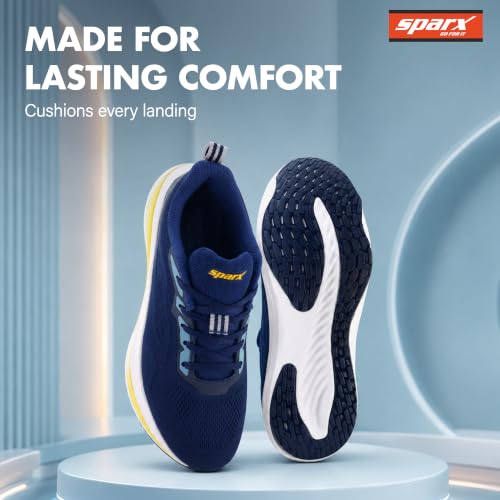 Image of SPARX Sports Shoes for Men - Lightweight with Cushioned Comfort, Shock Absorption, Durable Grip, Flexible Sole