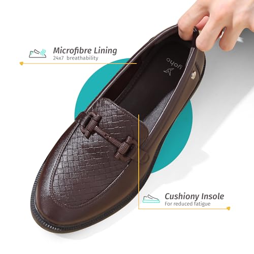 Image of YOHO Bliss Loafers for Women | Comfortable & Stylish Bellies | Fashion Moccasins with Footpharma Footbed | Slip-on for Casual & Formal Wear | 002