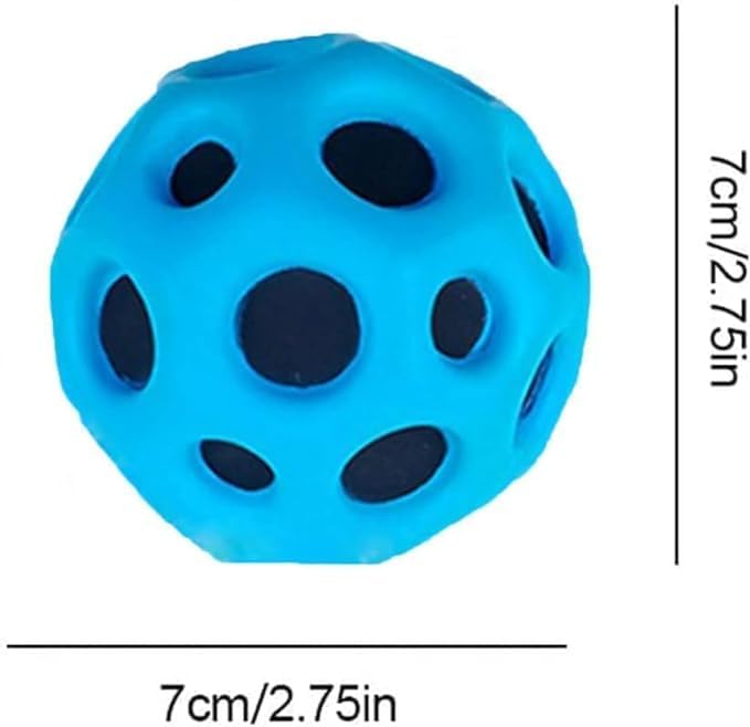 Image of GIRLYZ Attire Cricket Ball Light Weight | Made for Cricket Training | Tennis Training, (Moon Ball (Pack of 1 Ball))
