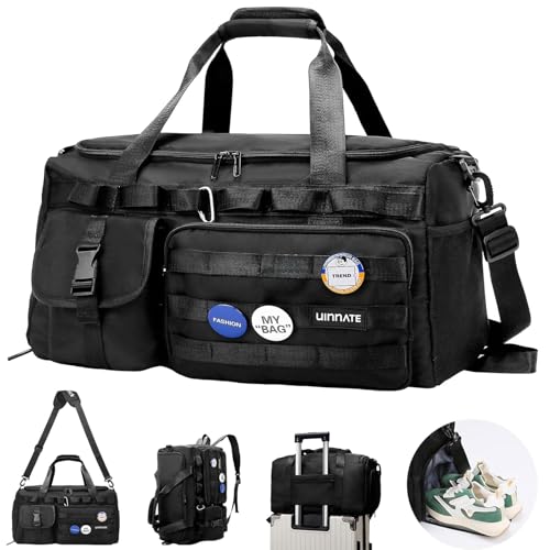 Bolsa Viagem Academia Impermeável Masculina Feminina 4 em 1, Mochila Gym Bag Grande com Compartimento para Sapatos e Itens Molhados, Ideal para Treino, Fitness e Uso Diário