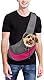 Tragetuch Klein Hund Tragetasche Welpen Umhängetasche Haustier Transporttasche mit Verstellbarer Schultergurt Hundetragebeutel Mesh Hundetrage Outdoor Katzentrage Kleintiere Hundetragetuch Reise