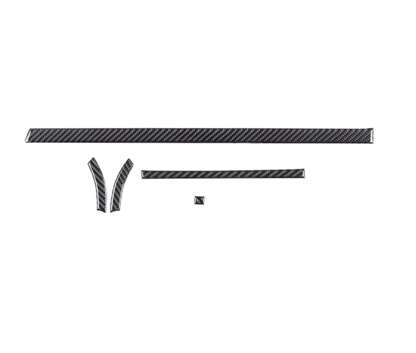 Car Interior Moulding Trim for Subaru for Crosstrek 2024 Soft Carbon Fiber Black Car Interior Decoration Trim Frame Stickers Accessories(Eee)