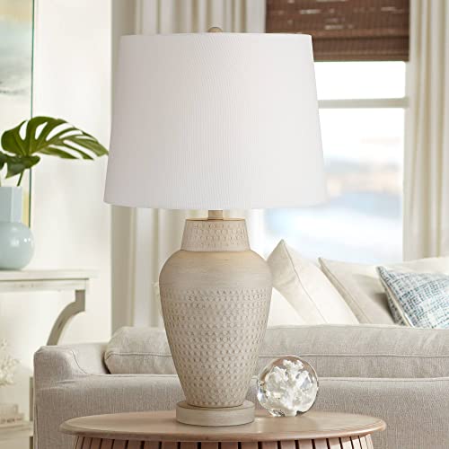 Lámpara de Mesa 360 Lighting Rupert 24.75" Metal Beige con Pantalla Lino