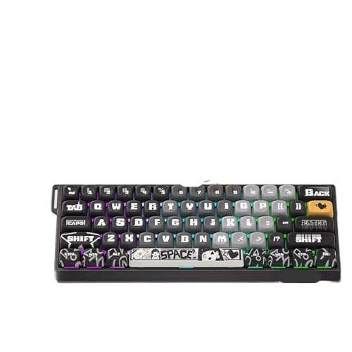 Win60/68he���C�L�[�L���b�v�t���̗L���@�B�L�[�{�[�hRGB�Q�[���I�t�B�X�p�J�X�^�}�C�Y(60HE Gray Machine)