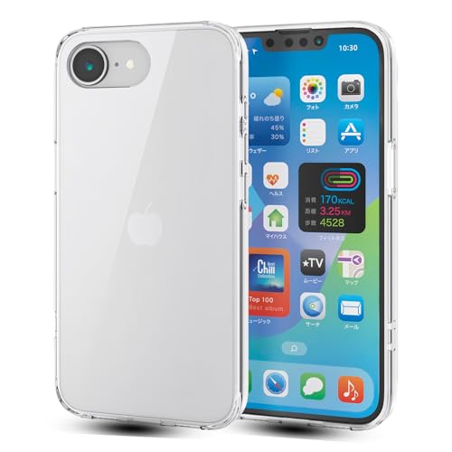 iPhone 16e ケース iPhone16E 用 クリア TPU 耐衝撃 スマホケース 高透明度/で黄変しにくく/指紋防止/衝撃吸収/擦り傷防止/撥水撥油/で取付簡単 あいふぉん16E 透明カバー
