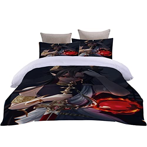 Housse de Couette 200x200 Microfibre Épée d'or Diable Garçon Impression 3D - 5