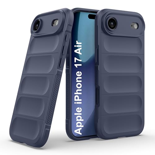 Image of amazon basics Back Case Cover for iPhone 17 Air | Compatible for iPhone 17 Air Back Cover | Liquid Silicon Magic Case with Camera Protection | Sapphire