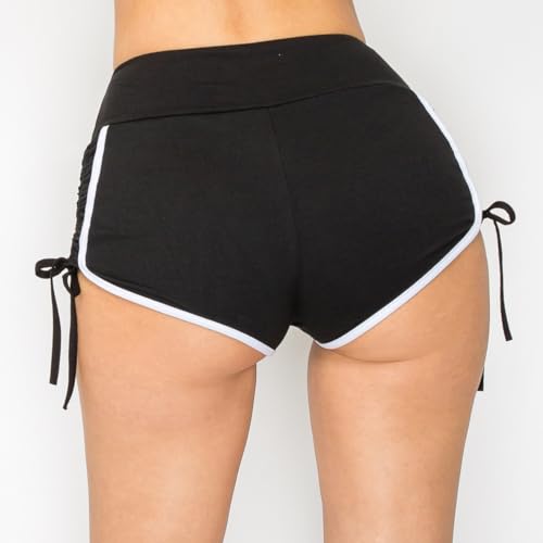 Image of ALWAYS Faux Leather Shorts - High Waist Active Stretch Yoga Short Pants for Women