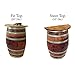 Central Coast Creations Wine Barrel Wine Rack Bar Wine Barrel Furniture (Wine Barrel Stave Top)