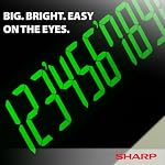 Sharp EL-1197III Calculatrice d'impression de couleur avec horloge et calendrier