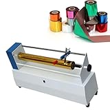 Elektrischer Folienpapierschneider – Professionelles Schneidegerät zum Schneiden von PU-Vinyl, Heißprägen und Verpacken – Ideal für Druck, Leder, Büro und Schule – Schnittbreite ≤
