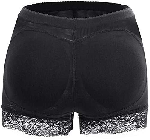 Weichens Womens Fake Buttock Briefs Butt Lifter Padded Control Panties Hip Enhancer Underwear Shapewear Boyshort Black #TOP2