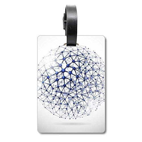 Étiquette valise voyage Atomic Structure identification bagage