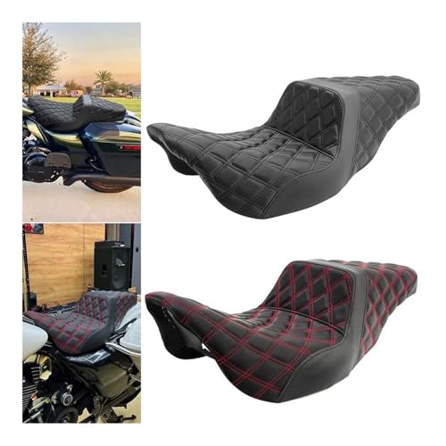 Asiento de motocicleta doble para Touring Road King y Electra Glide 2008-2023 2