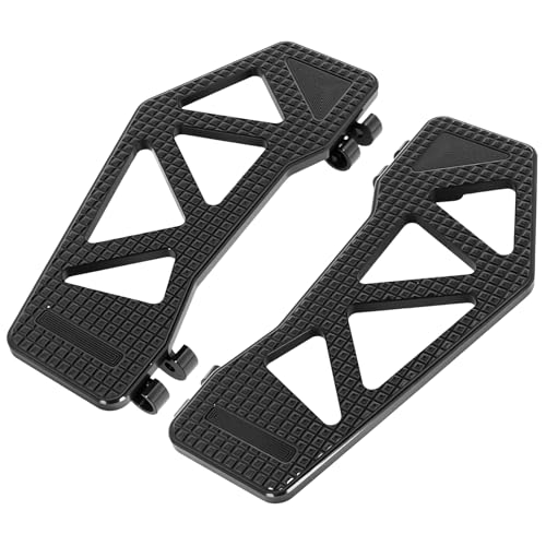 VPZMT Motorcycle Black Driver Floorboards Rider Front Foot Pegs Footboards for Harley Touring Road king Road glide Street glide Electra glide 1999-2026 & Softail 1986-2017 & Trike 09-Later