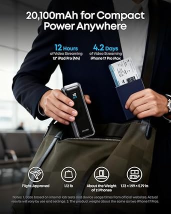Anker Mobile Charging Battery PD & Prime USB C to USB C Cable (Bundle)