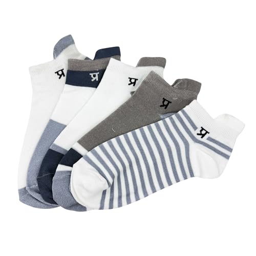Image of PRASTHAN Sports Unisex Nylon Cotton Ankle Length Socks Made With Breathable Anti Odour & Moisture Absorbent Combed Cotton with a Extra Durable.