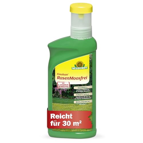 Neudorff Finalsan RasenMoosfrei – Rasenmoosvernichter mit Sofort- und monatelanger Dauerwirkung bekämpft effektiv und schonend Moos im Rasen, 500 ml
