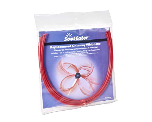 Gardus SootEater Whip Line Replacement - Chimney Cleaning Kit Supplies for All Flue Shapes, Rotary Chimney Cleaning System, Chimney Brush Line RCWL209