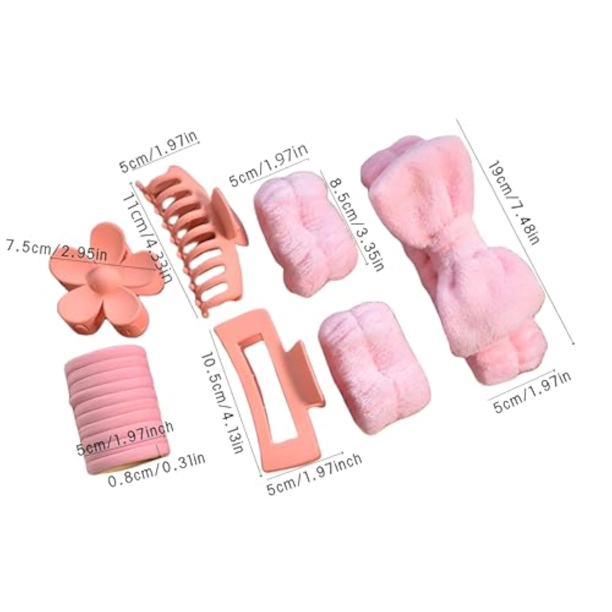 16 Pcs/Set Spa Washing Face & Makeup Accessories for Women