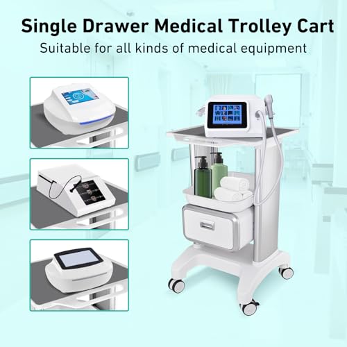 Puygeh Professional Utility Cart With Wheels And Drawers For Home Bedroom Salon Lab Hospital Dental Office Clinic thumb #4