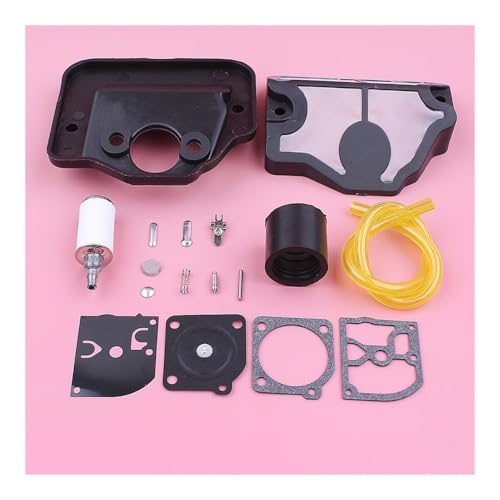Tuyau de carburant pour tronçonneuse Husqvarna 136 137 141 142 et kit réparation de carburateur