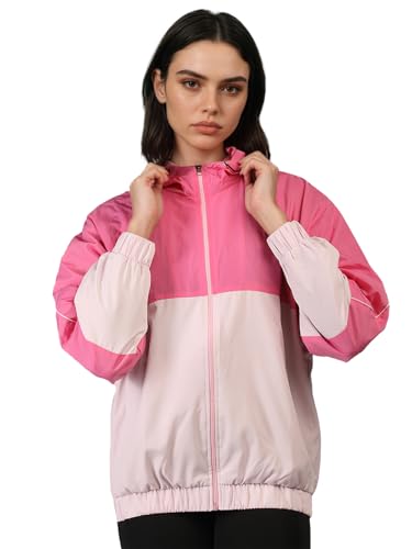 Image of CHKOKKO Sunscreen Jacket for Women Hooded Zipper Sports Jacket | UV Protection | Sun Protective | Lightweight Water Resistant | Riding Biker | Outdoor Travel Gym Running