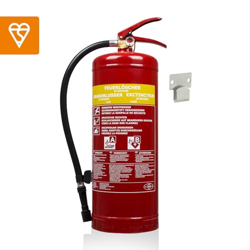 Smartwares Schaum-Feuerlöscher - 6 L - für AB-Brände - geeignet für Büro und Zuhause - inkl. Halterung - 10.015.05 – Ansicht 6