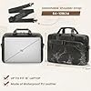 RAINSMORE Messenger Bags for Men Briefcase Waterproof Leather Laptop Bag 16 Inch Vintage Shoulder Satchel Bag for Work Office Business College Grey #1
