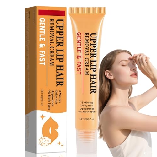 Facial Hair Removal Cream,Gentle Hair Removal Cream for Face,Chin Hair Remover for Women,Upper Lip Hair Removal,Gentle Soothing Formula for Delicate Skin,Suitable for Hair Removal on The Face