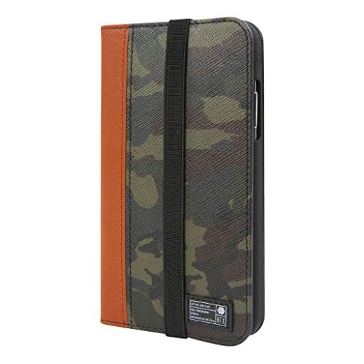 HEX iPhone XR Icon Leather Wallet Case with Elastic Strap, 3 Card Slots and Cash Holder