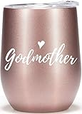Lovely Godmother Gifts From Godchild 12oz Wine Glass Tumbler Godparent Proposal Announcement Gift Idea Perfect Baptism Keepsake Coffee Mug