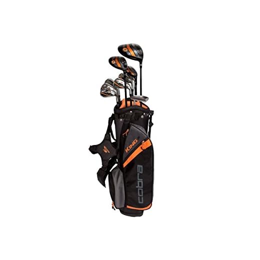 2017 Cobra King Junior Set (Junior, Graphite, Junior Flex, Driver-Fairway-Hybrid-6-PW, SW-Putter-Bag)