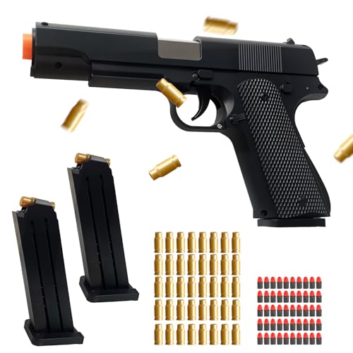 Toy Blaster for Kids with Shell Ejection - 40 Shells, 50 Foam Bullets & 2 Mags - Safe Foam Blaster for Outdoor Target Play