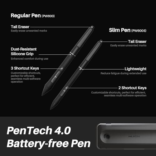 HUION KAMVAS Pro 27 4K UHD Drawing Tablet with Screen, PenTech 4.0 16384 Pen Pressure, Anti-Glare Canvas Glass 2.0 Full Laminated Graphics Tablet, 98% Adobe RGB Multi-Touch Screen for Artist - Image 4