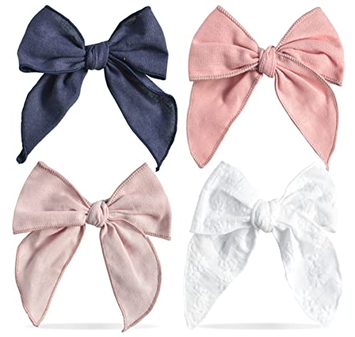 Pinces à nœuds de cheveux California Tot premium pour grande fille x4