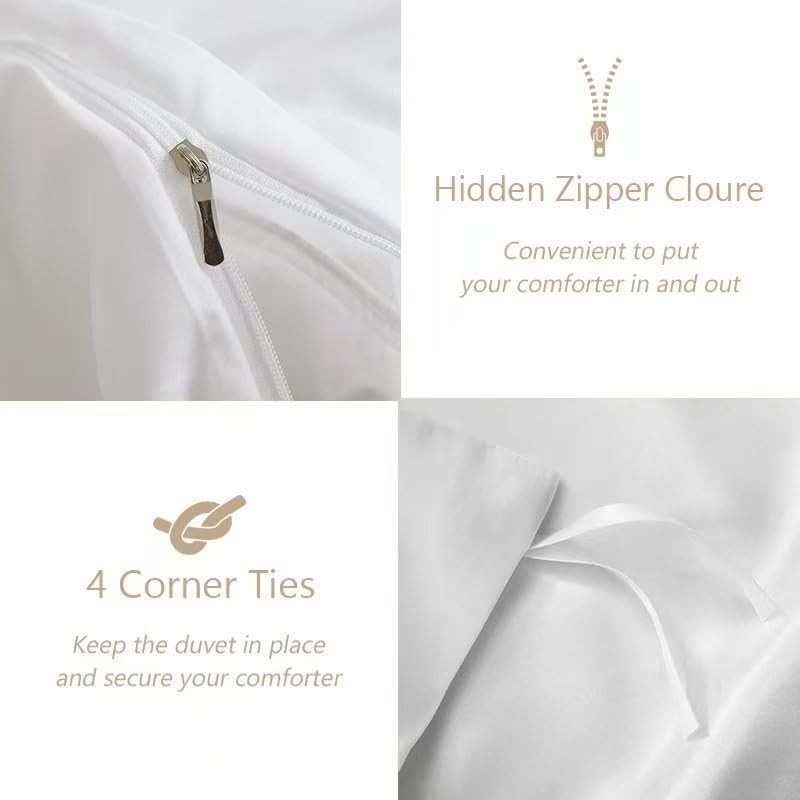 Housse de couette microfibre haut de gamme au motif marguerite réversible