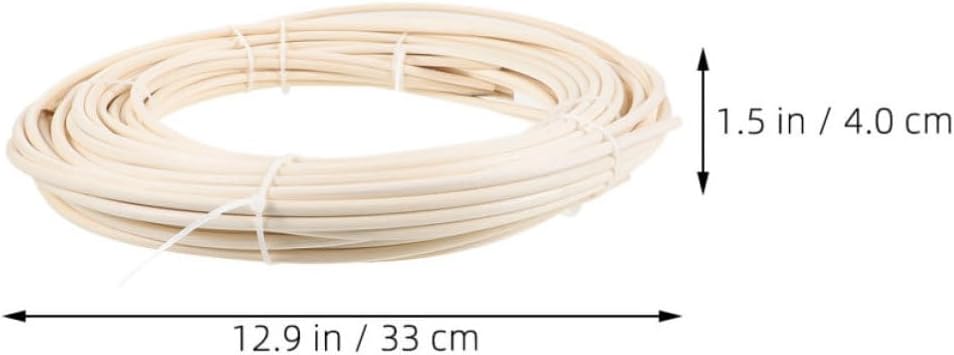 3 Rolls Natural Rattan Cane Webbing for Basket Weaving Repairs