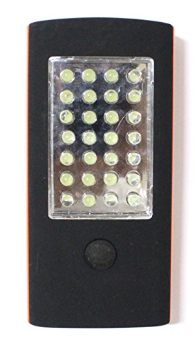 torche lampe de poche plate voiture dépannage 28 led aimant aimanté crochet pile r3 x 3