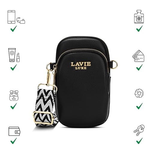 Image of Lavie Luxe Women's Mobile Vertical26 2-Compartment Crossbody Sling Bag | Ladies Purse Handbag | Gift for Women