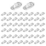 Kit Complet: Le set comprend 25 paires de plaquettes nasales en silicone souple transparent, soit 50 pièces